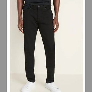 Men's Skinny Built-In Flex Black Jeans